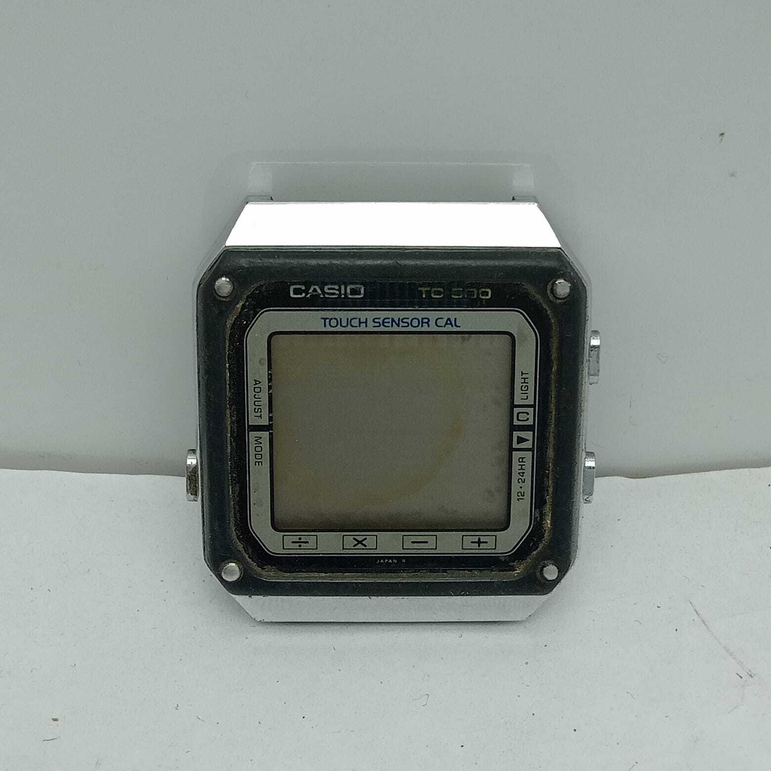 Casio Touch Sensor Calculator Quartz TC-500 Digital 119 Vintage Watch For Parts