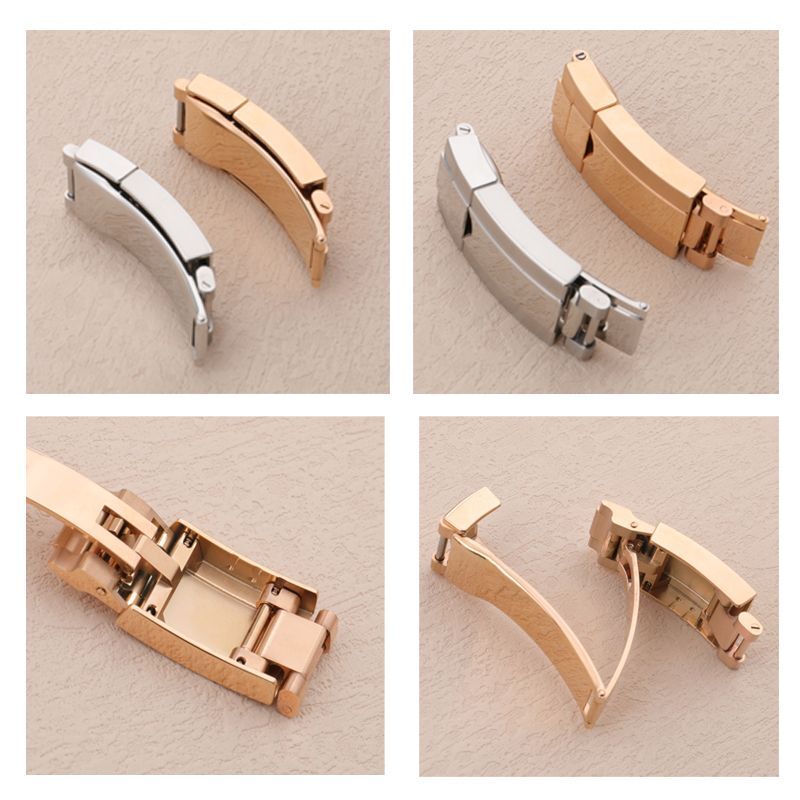 904L Deployment Buckle Clasp Fits Rolex Yacht-Master Daytona Gold Rose Silver