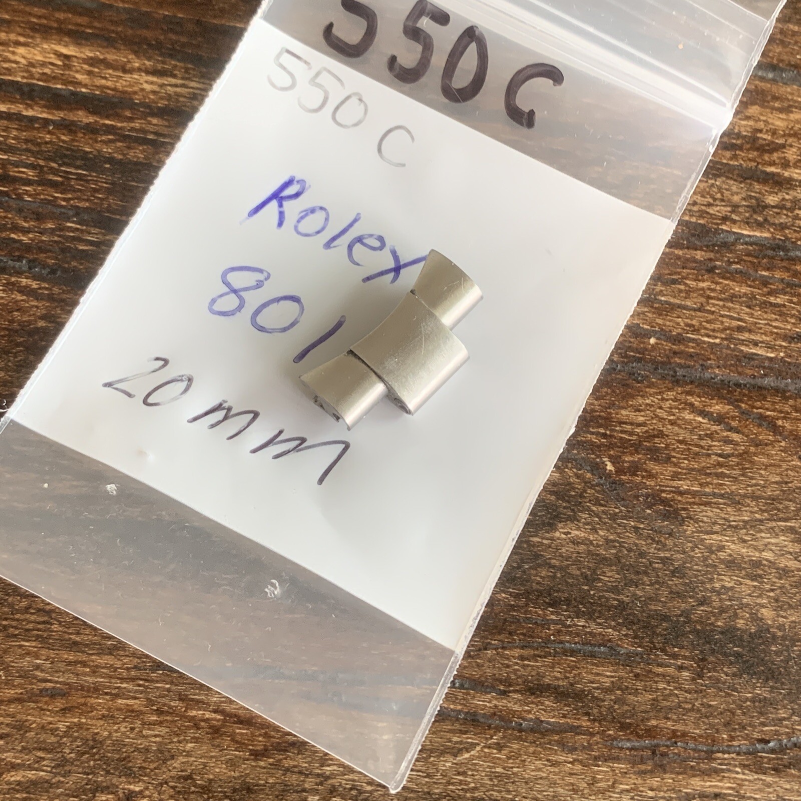 Rolex Bracelet Submariner 16610 END PIECE LINK 801 20 mm Stainless Steel Swiss