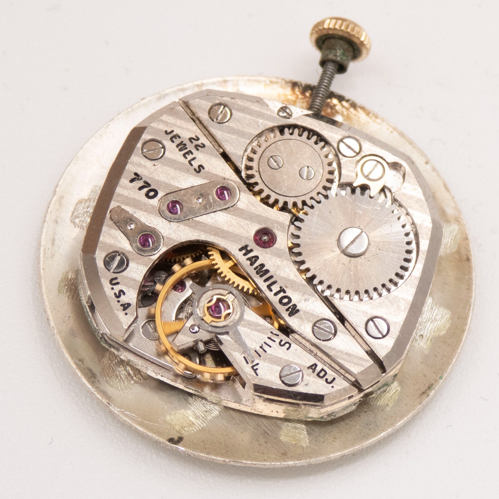 Vintage Hamilton Caliber 770 22-Jewel Wristwatch Movement
