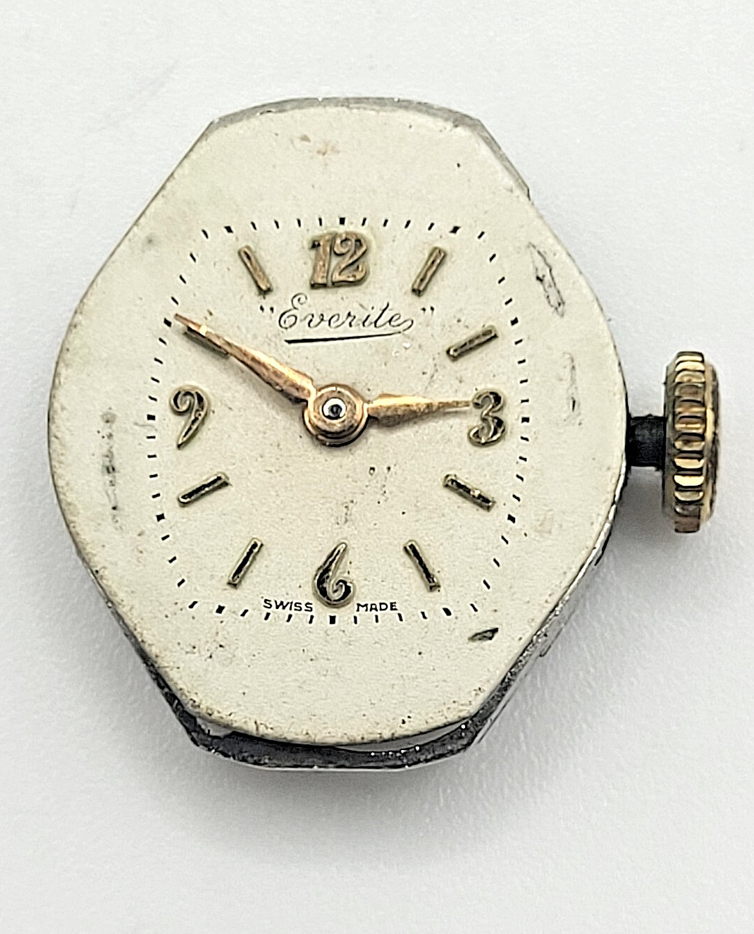 Everite FHF 60 Cal 955 Manual Wind Watch Movement 15 Jewels Swiss 17.7mm