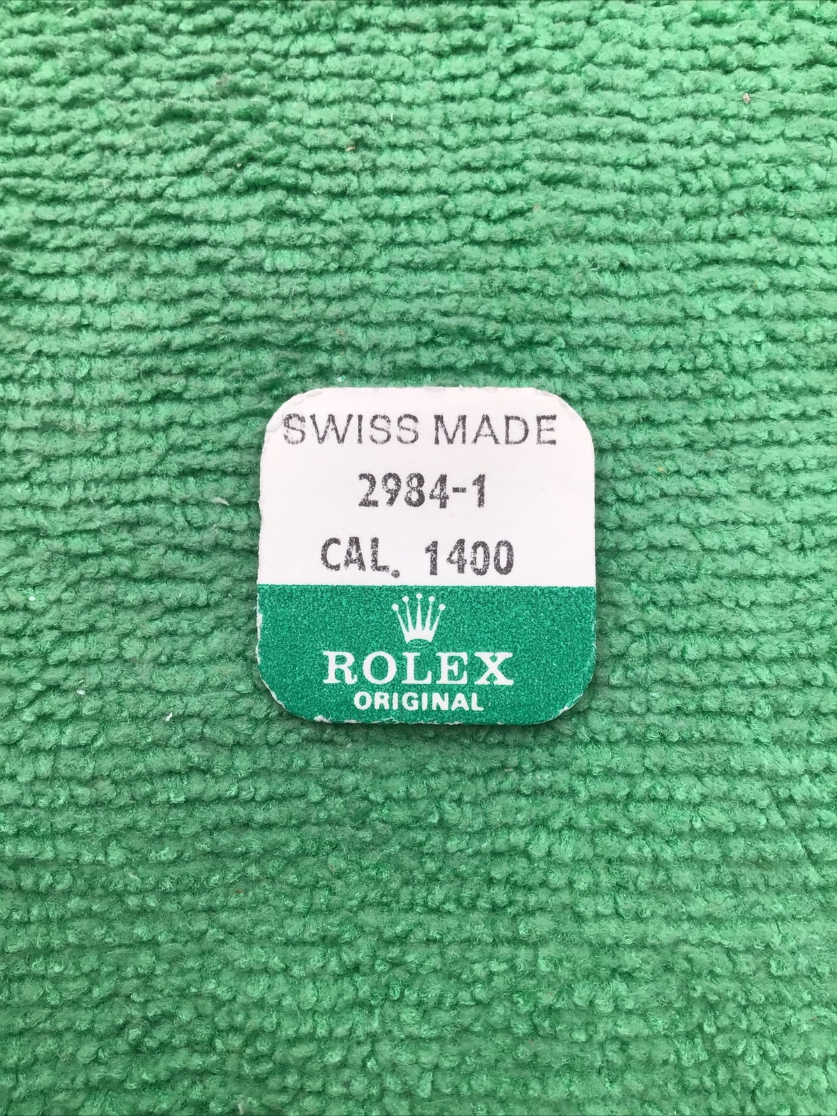 Rolex Cal. 1400 2984-1 Shock Spring Lower Genuine Watch Part, NOS (1 Piece)