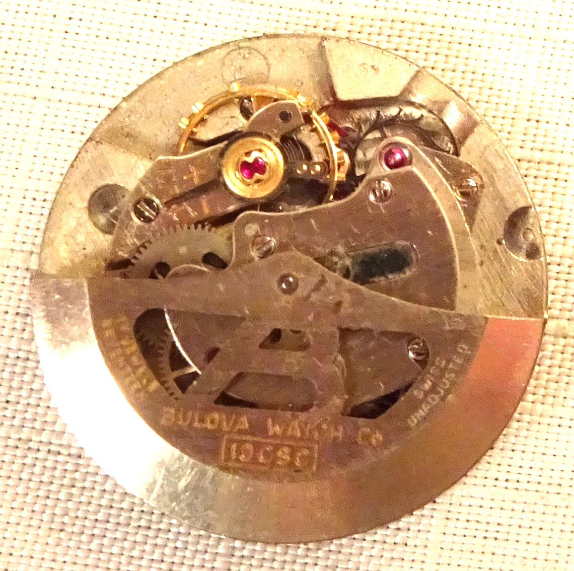 Bulova Automatic Wristwatch Movement 17J Men’s Parts 10CSC Vintage