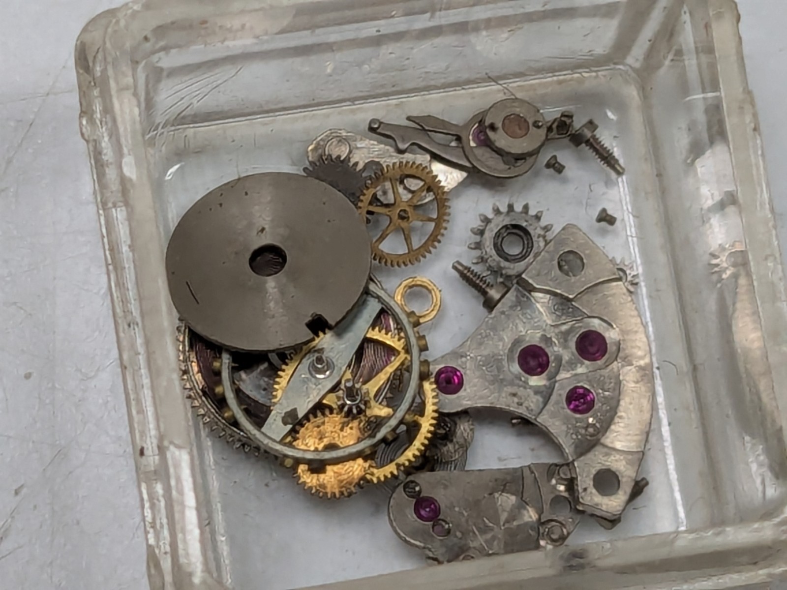 Wadsworth Watch Watchmaker Swiss 7 Jewel FHF 60 – MOVEMENT PARTS LOT