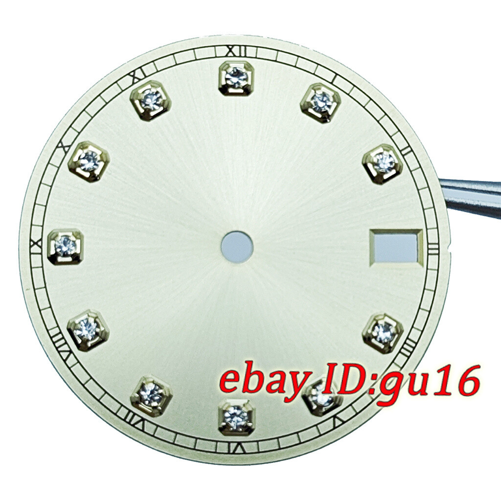 28.5mm Date Window Sterile Dial Diamonds fit NH35 Automatic movement Accessories