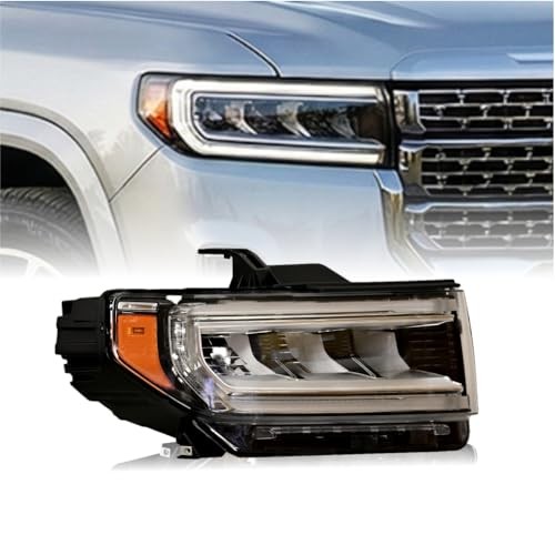 Headlight Assembly for 2020-2024 GMC Acadia SL/SLE/SLT/Denali, None AT4 Right