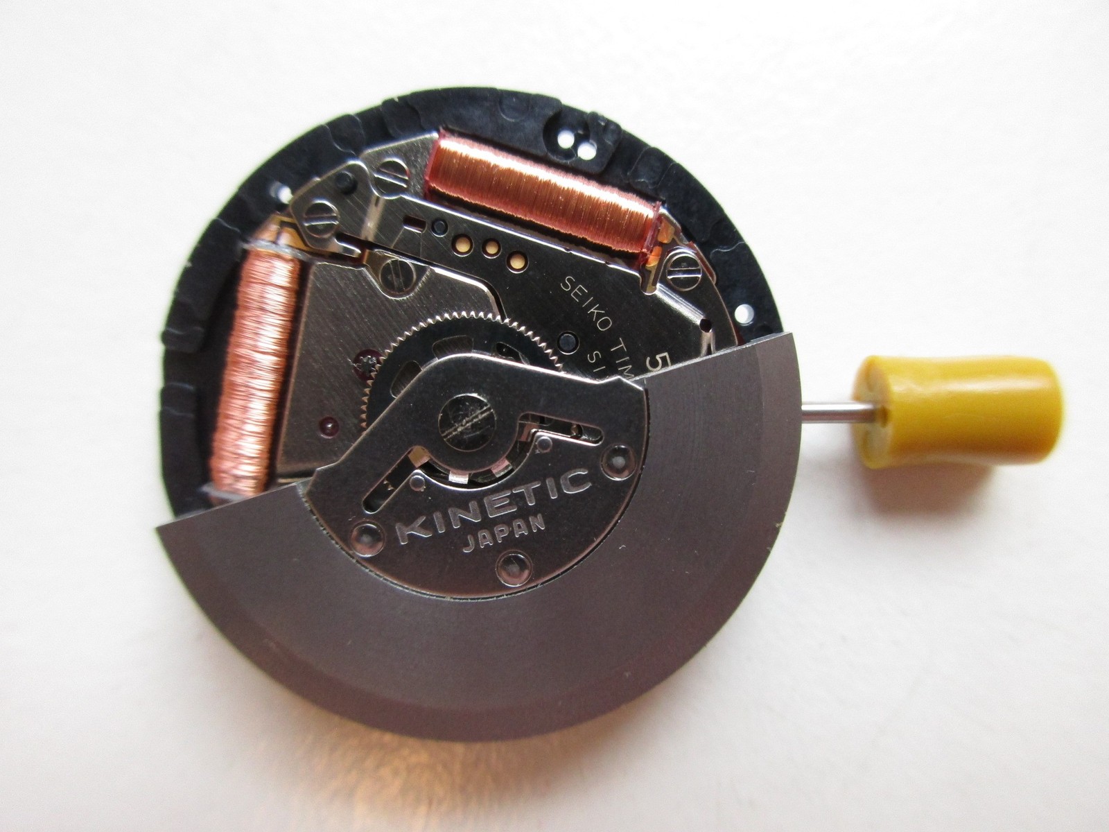 Seiko cal. 5M63A Kinetic automatic Japan watch movement – running