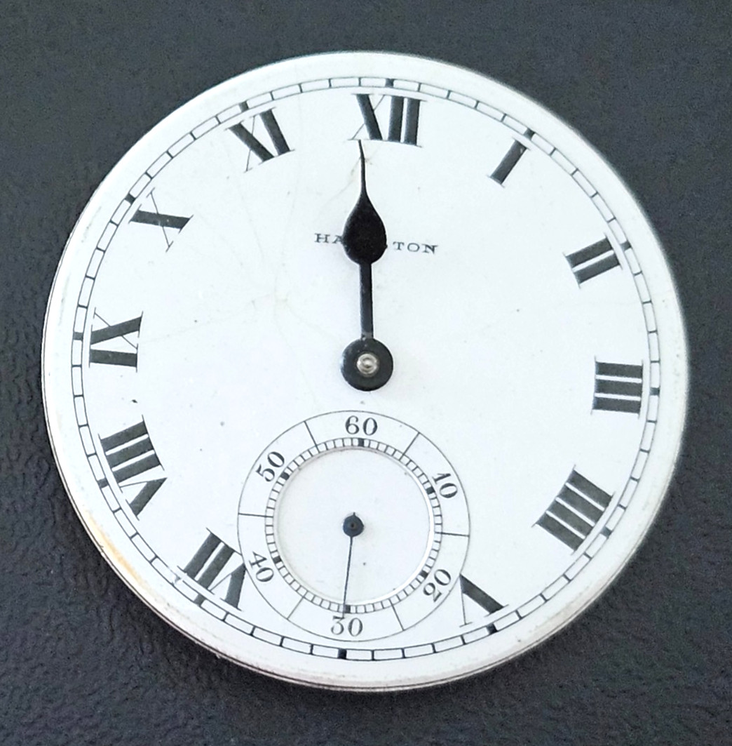 HAMILTON 974 16S 17J OF Watch Movement (BALANCE RUNS WHEN ROTATED) lot1025