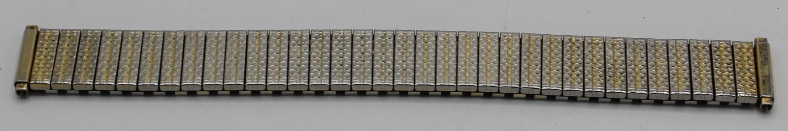 Vintage Silver / Gold Metal Metallic Stretch Band 19mm width 167mm long Speidel