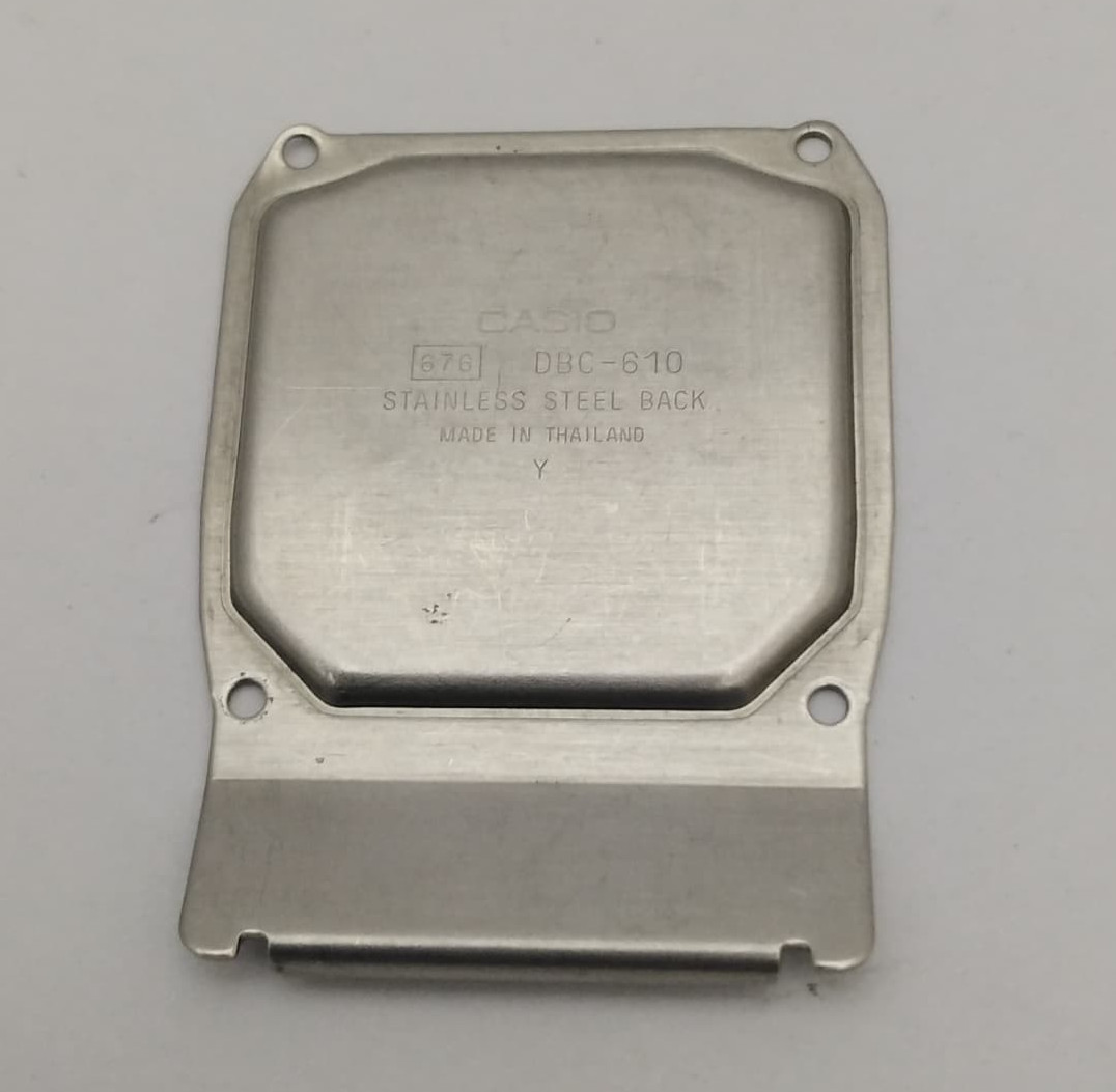 30 mm Casio DBC-610 Stainless Steel 676 Vintage Watch Case Back For Parts