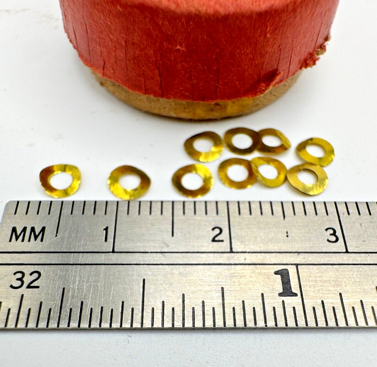 Pocketwatch 0s dial washer lot x 10 watchmaker parts O size