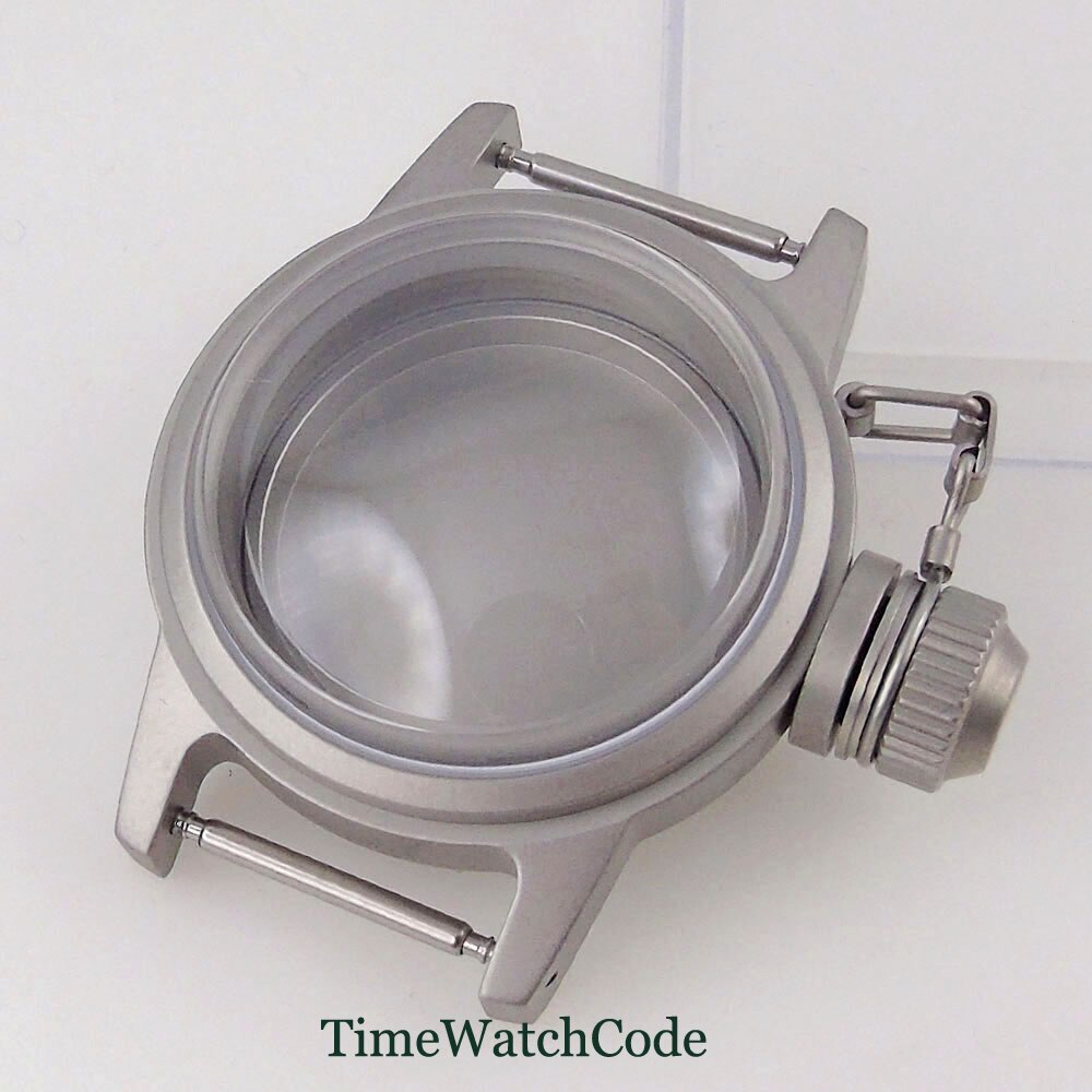 36mm Sandblasted Watch Case Domed Sapphire Crystal for NH35 ETA2824 PT5000 20ATM