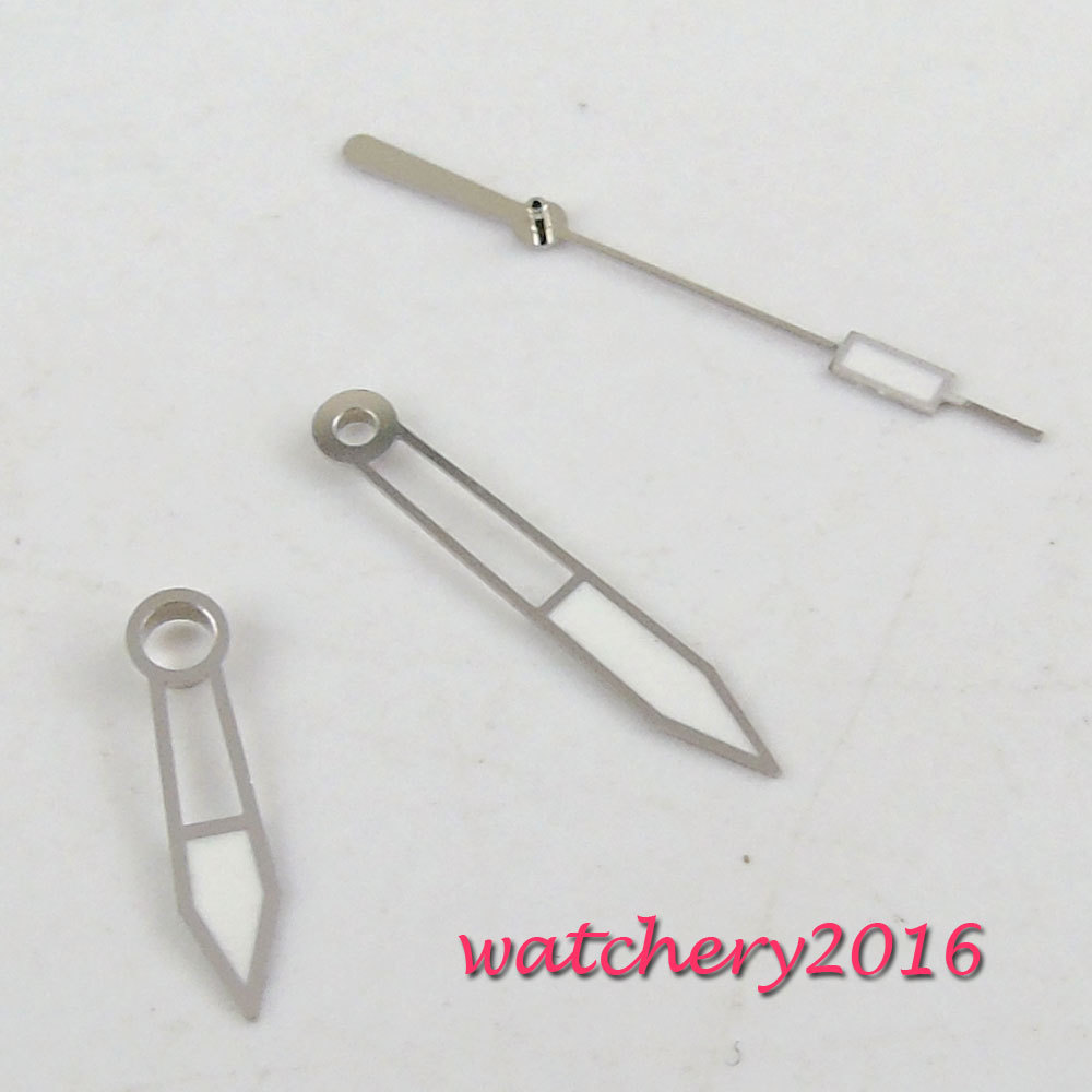 Silver-White Hands Luminous Hand Fit ETA 2824 2836 PT5000 ST2130 Movement