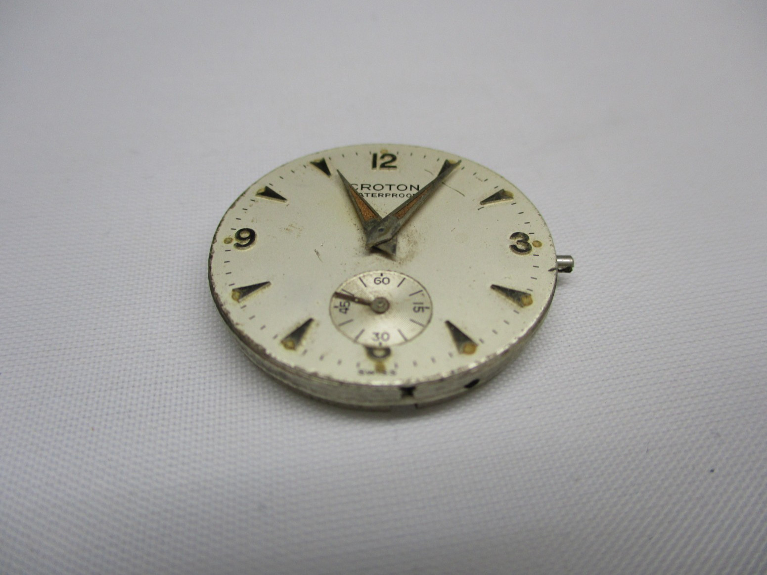 Rare Vintage Croton Watch Co. Nivada N14 Phenix 140 Wristwatch Movement 17 Jewel