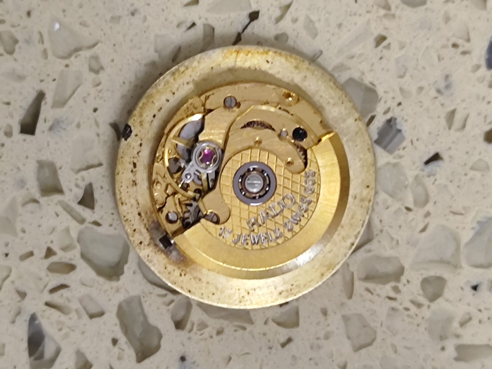 Movement ETA 2671 With RADO Automatic with dial rado Working Used