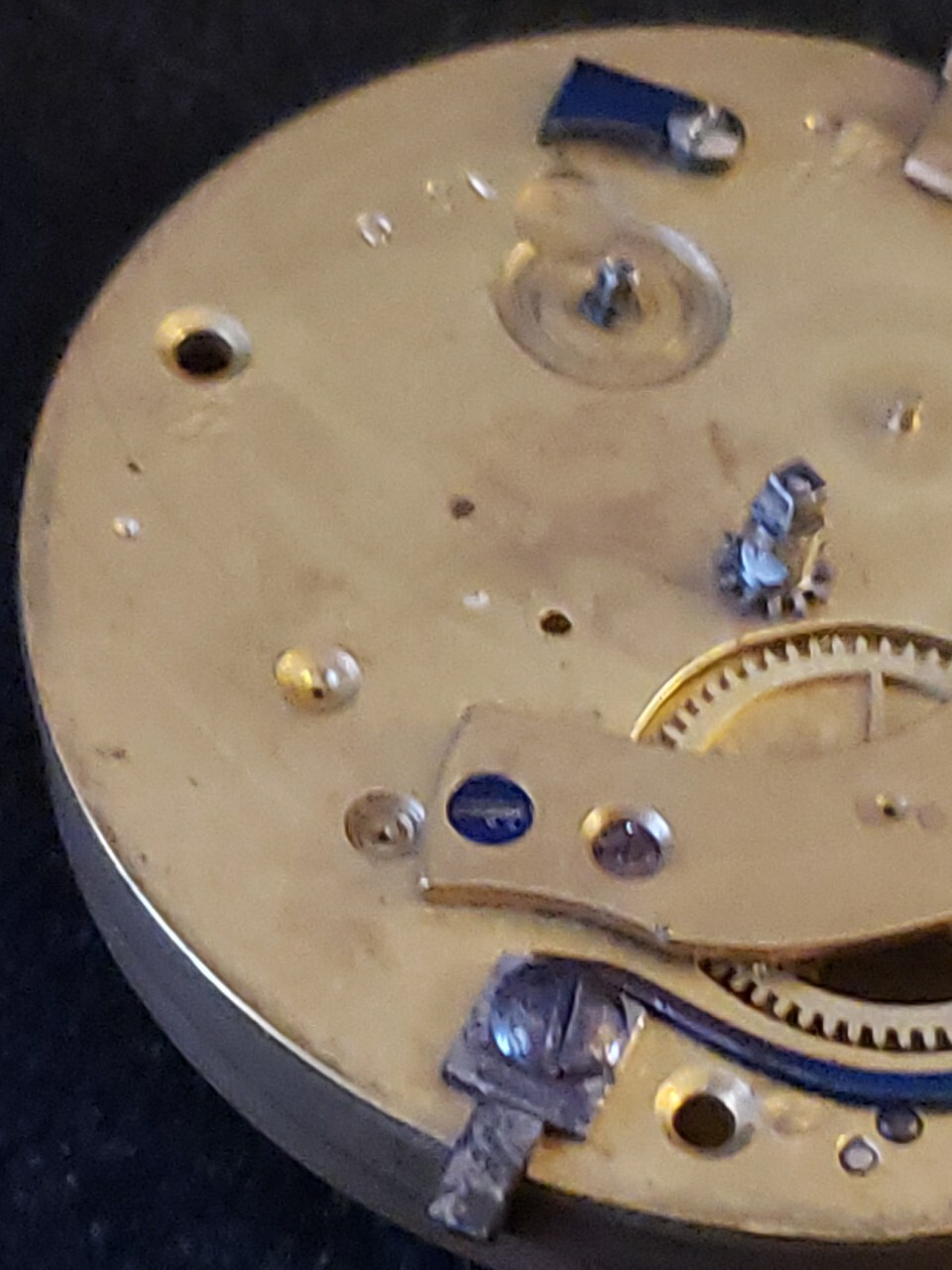 Fusee Pocket Watch Movement R. Wright Maker From Watchmakers Collection