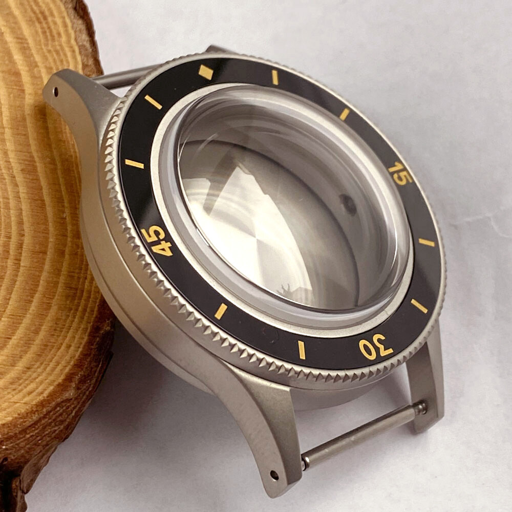CUSN8 Solid Bronze Vintage 200M Dive Watch Case Fit NH35 Sapphire Ceramic Insert
