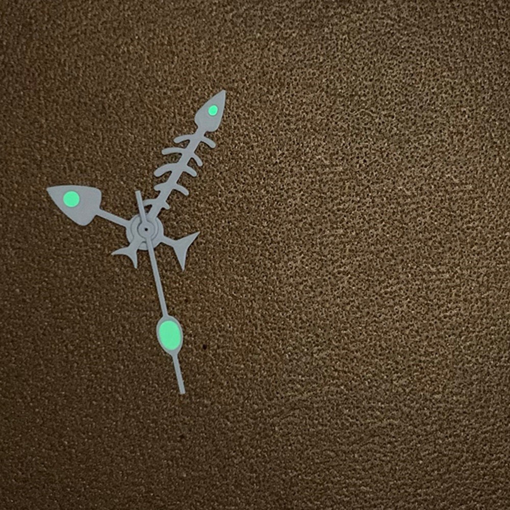 Green Luminous Fish Bone Watch Hands Pointer Needles Kit for NH35/NH36/4R/7S;