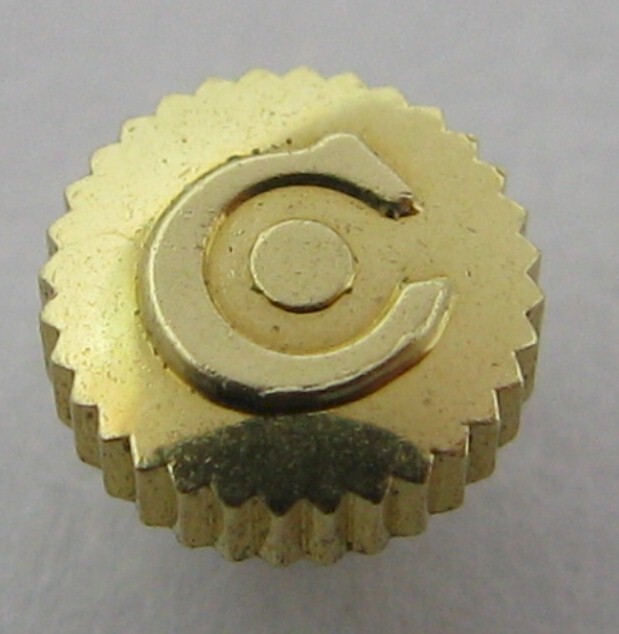NEW Cyma Genuine crown in yellow gold plated, diameter 4.1 mm, tap 10