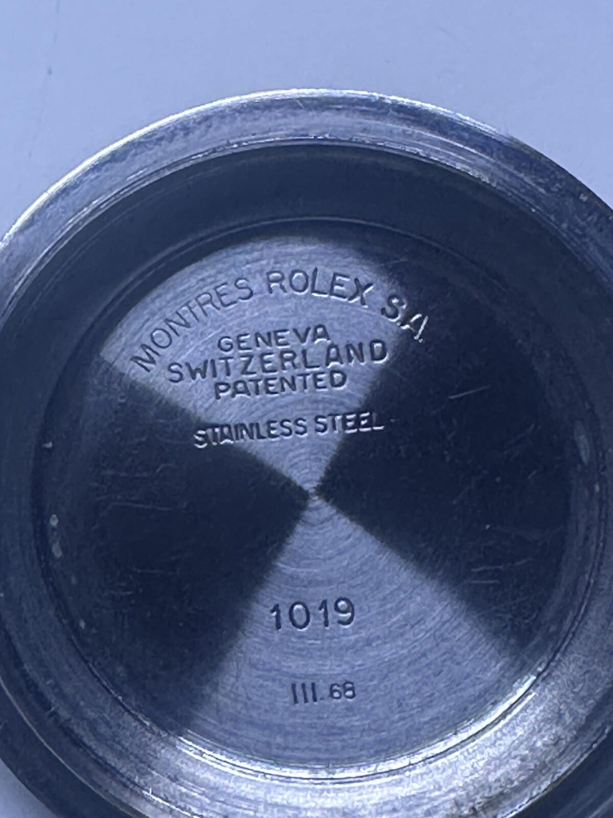 Genuine Rolex Milgauss Ref:1019 original vintage from 1968 case back cover