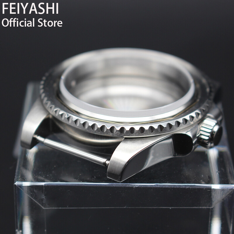 Silver 40mm Watch Case For NH35/36 Eta2824 8215 Movement Exhibition Bottom Cover