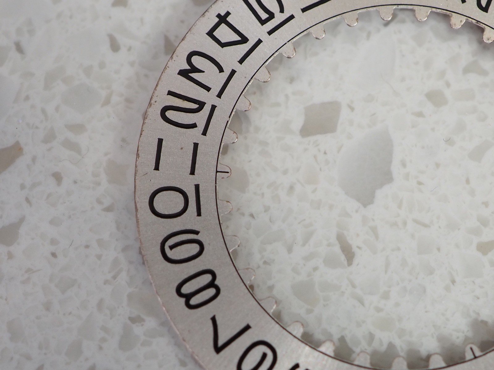 Genuine Rolex Silver Date Disc/Wheel Open 6/9 Flat 3 fits Submariner 1680 c.1575