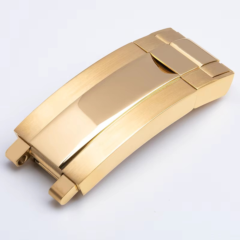 9x9mm Deployment Buckle Clasp Fits Rolex Yacht-Master Daytona Gold Rose Silver