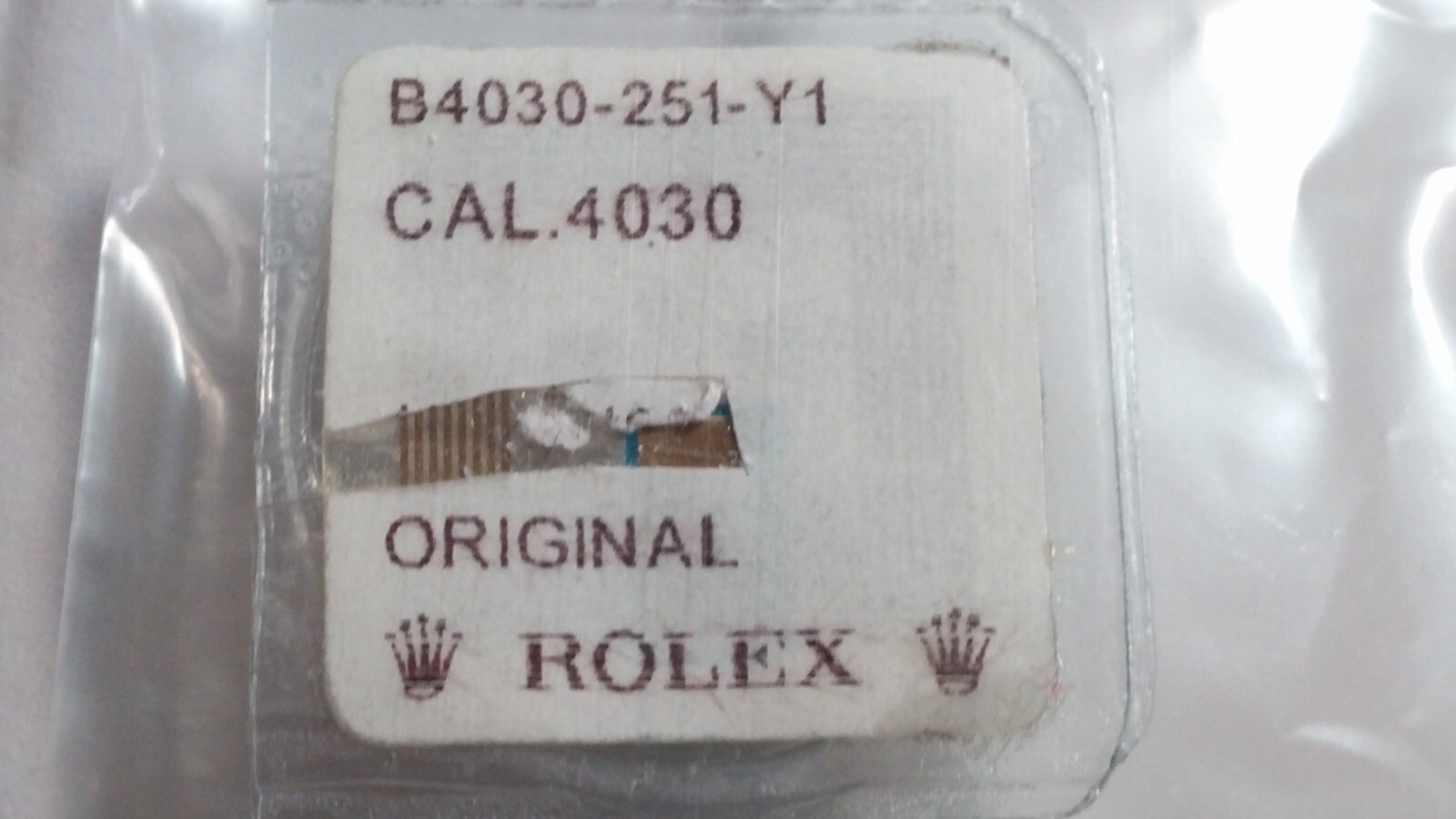 genuine Rolex 4030 251 Intermediate Setting Wheel NEW/Sealed for watch repair