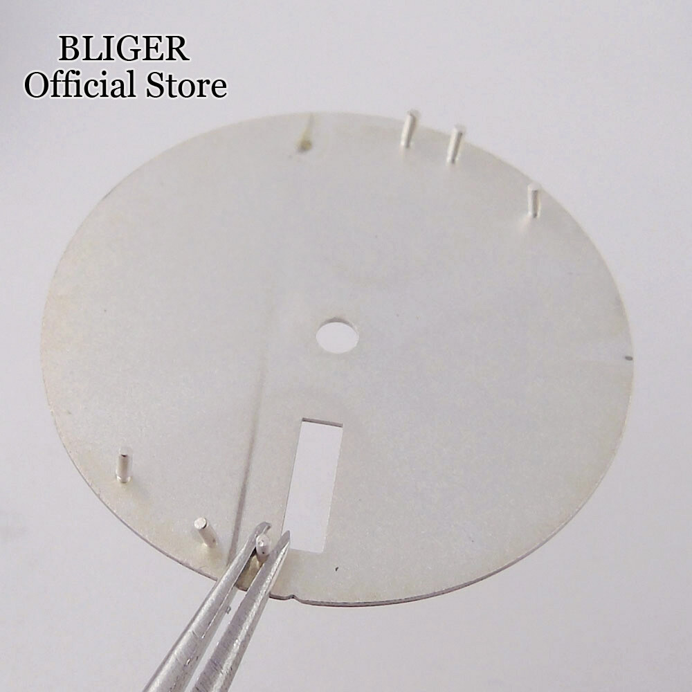 29mm Mod Watch Dial Black Gray Orange Fit NH36 Movement for 3H 3.8H 4.1H o’clock