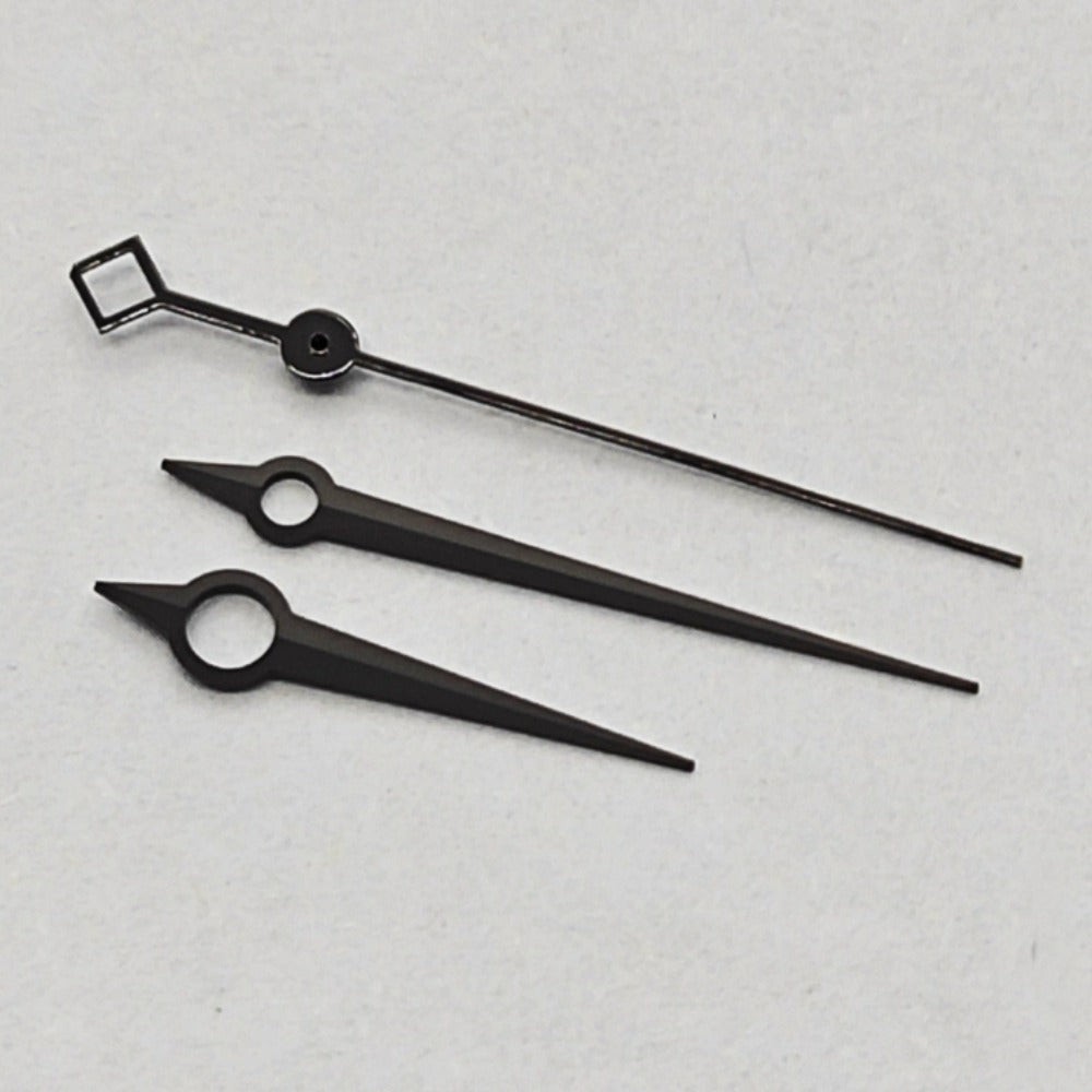 8mmx12mmx12.5mm Black Trim Watch Hands Set for ETA2824 2836 PT5000