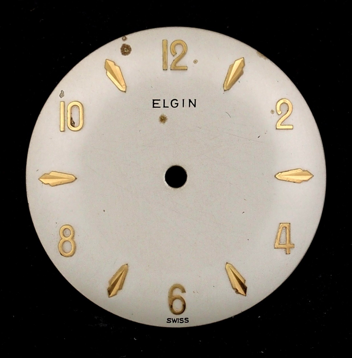 Elgin Watch Dial 28mm for Parts #F243