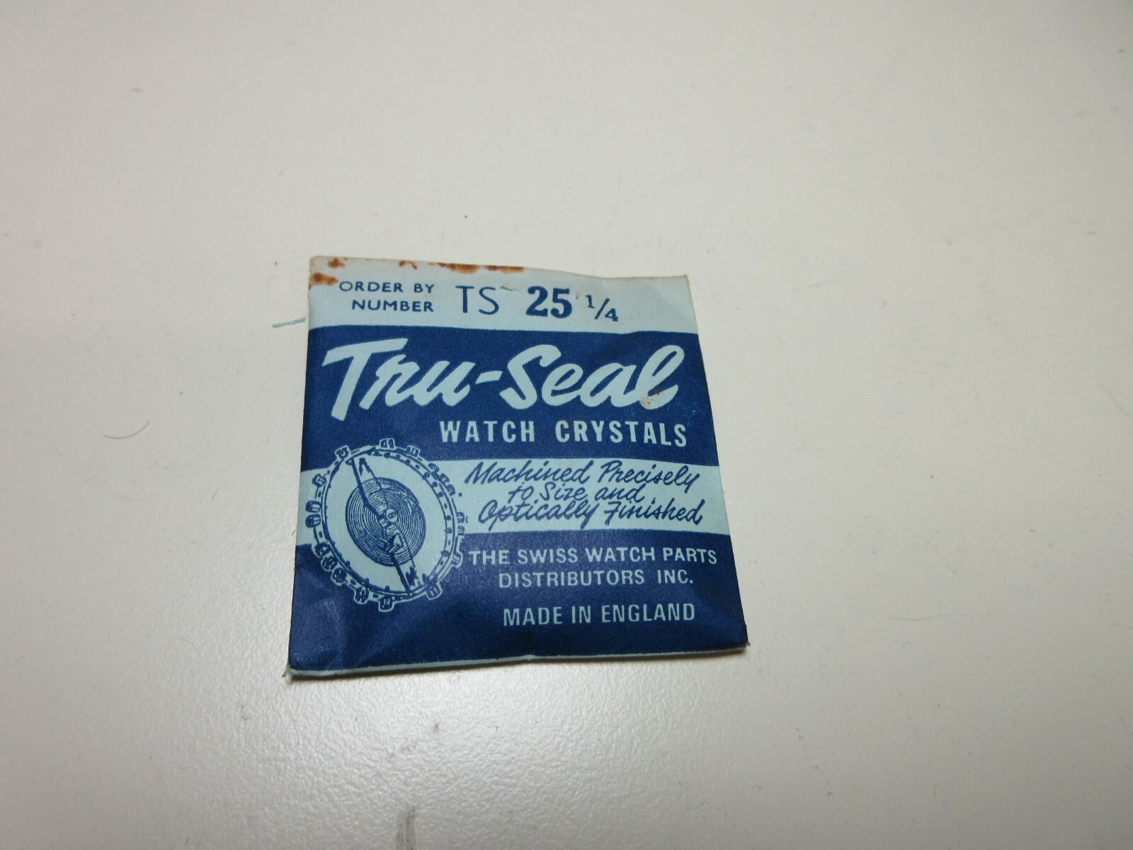 TRU-SEAL ROUND WATCH CRYSTAL WATCHMAKER REPLACEMENT PART TS-25 1/4 #71