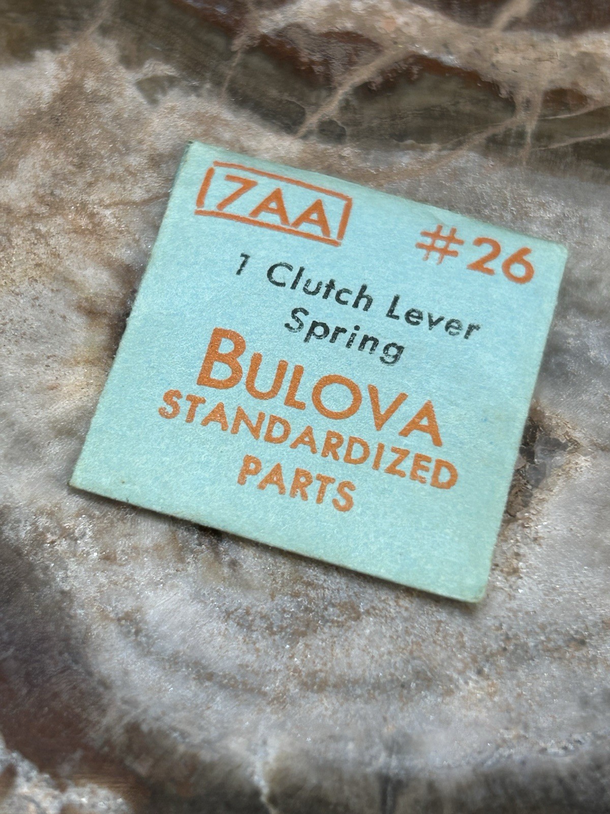 NOS Vintage Bulova Clutch Lever Spring For Cal 7AA Watch Part. Sealed