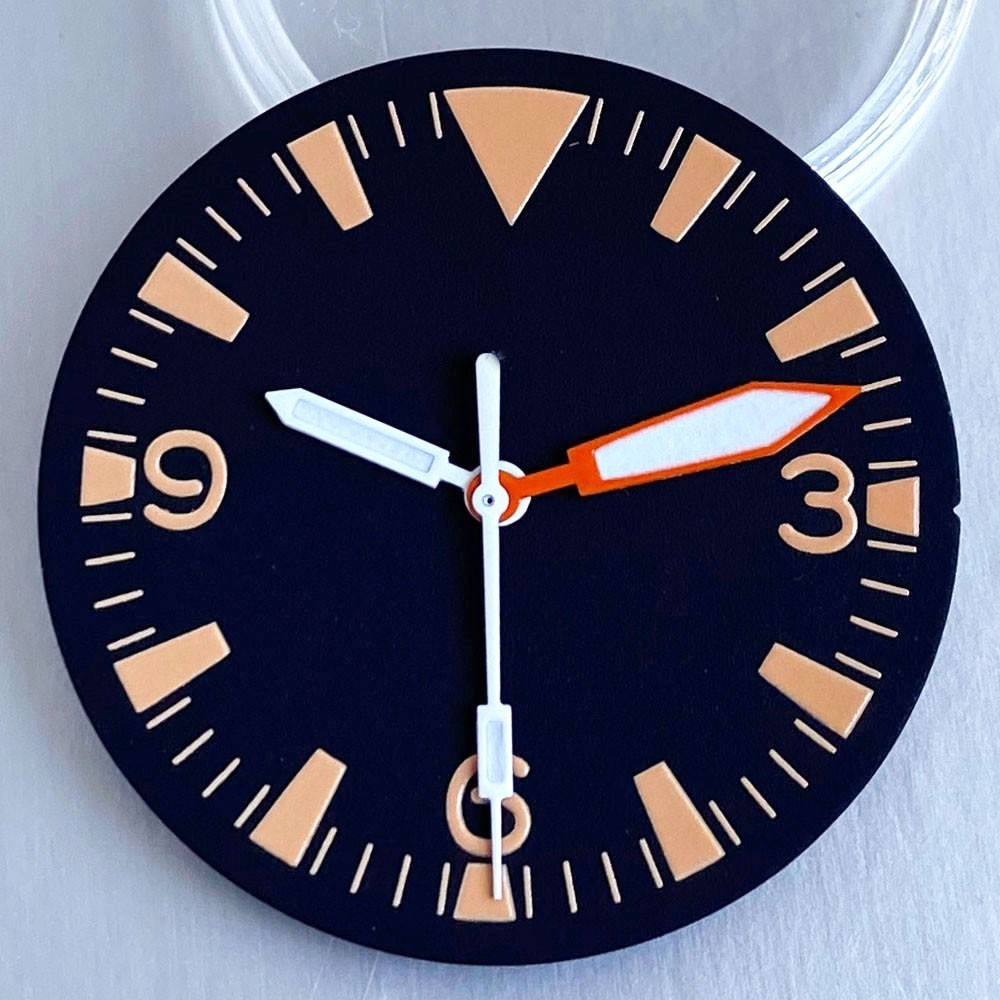 31mm No Logo Watch Dial Green Lume for NH35 NH36 ETA2824 PT5000 Movement Parts