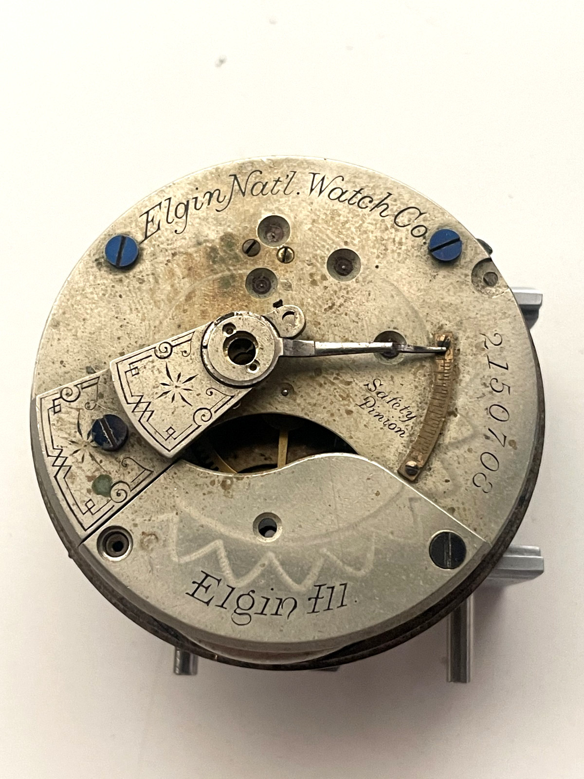 Elgin National Watch Company Pocket Watch Movement for Parts