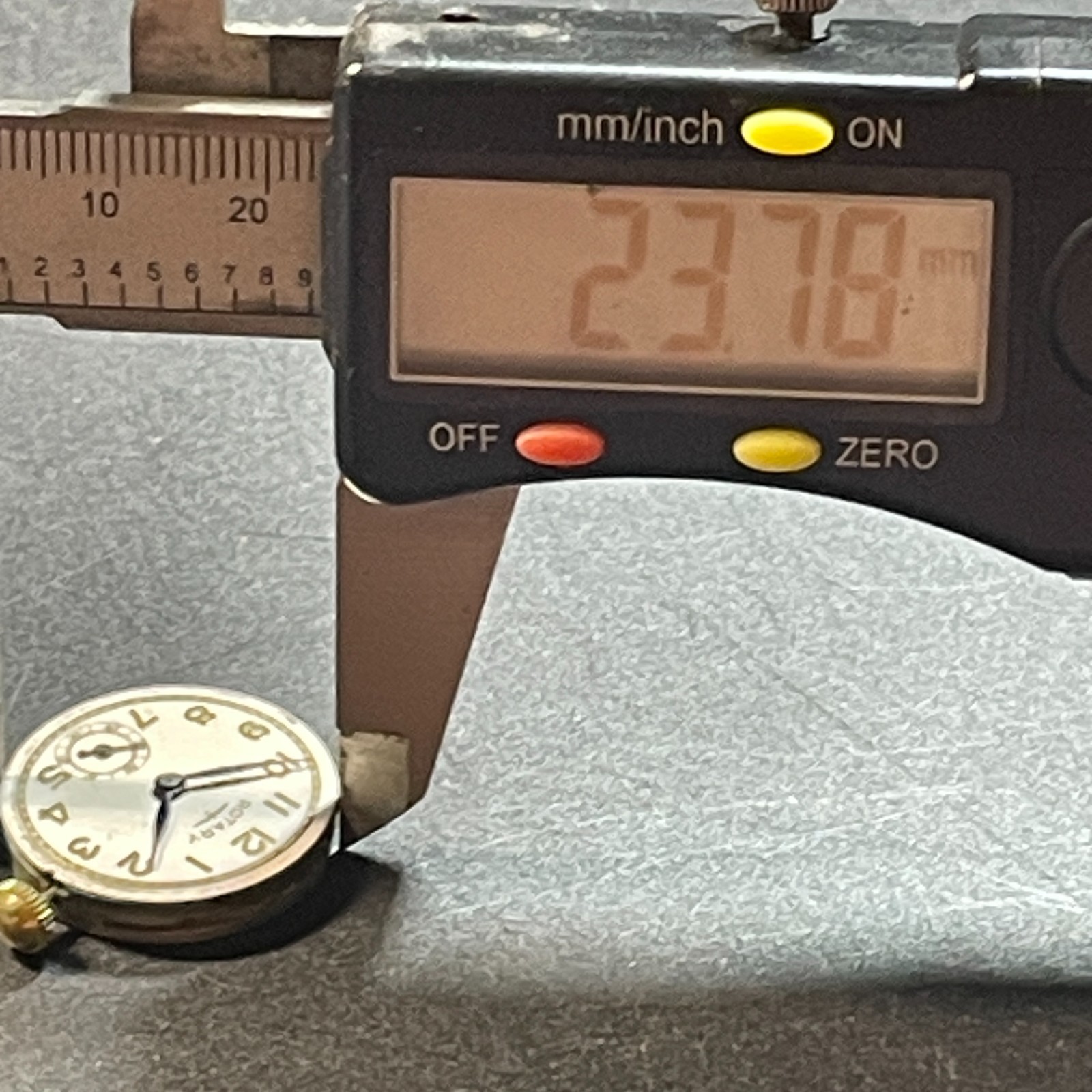 Watch Movement & Dual Dial ROTARY Arabic Face Horologist Parts or Practice 45