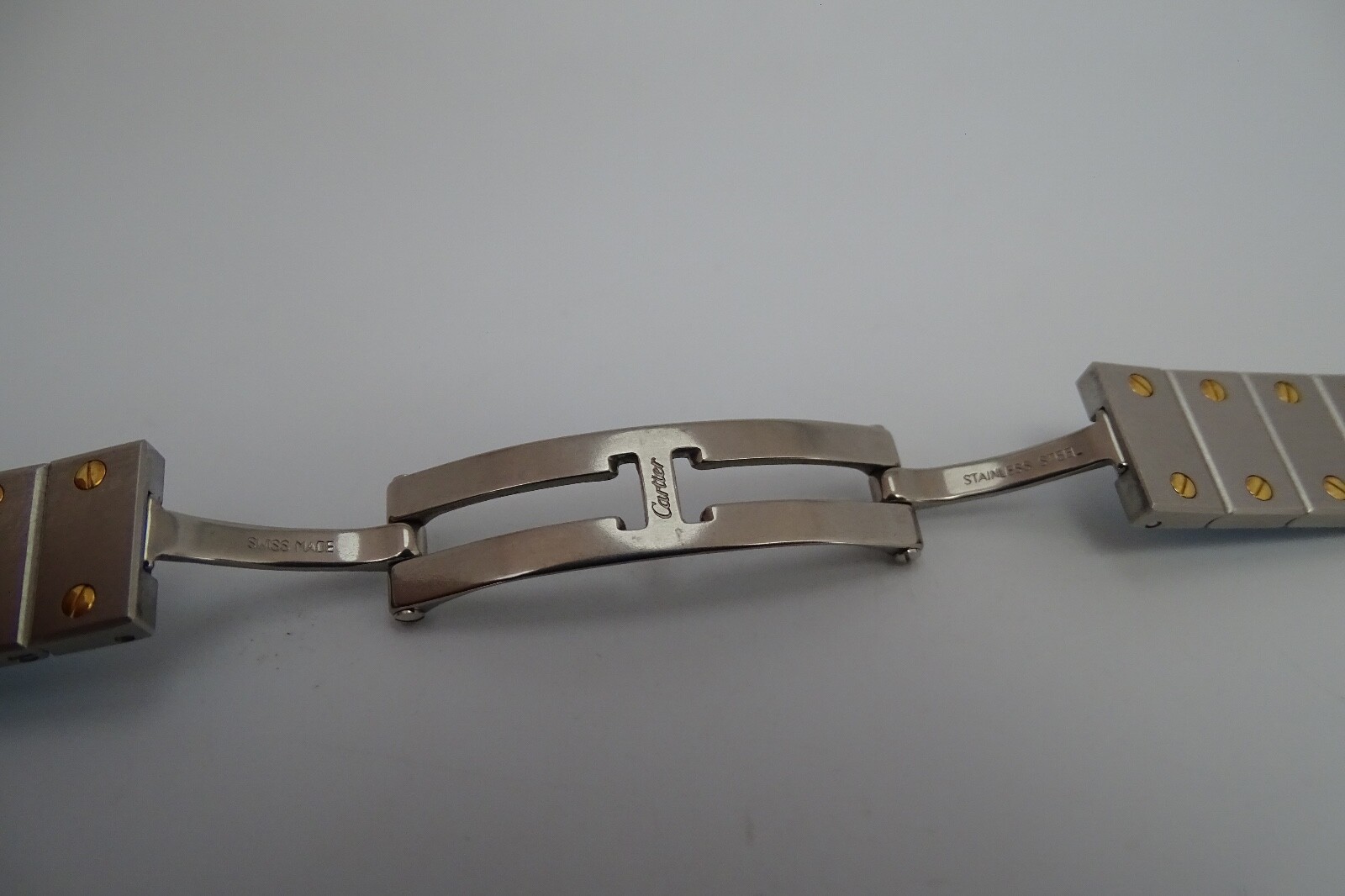 Cartier Santos Ronde 18k Gold & S. Steel Bracelet Original 12mm