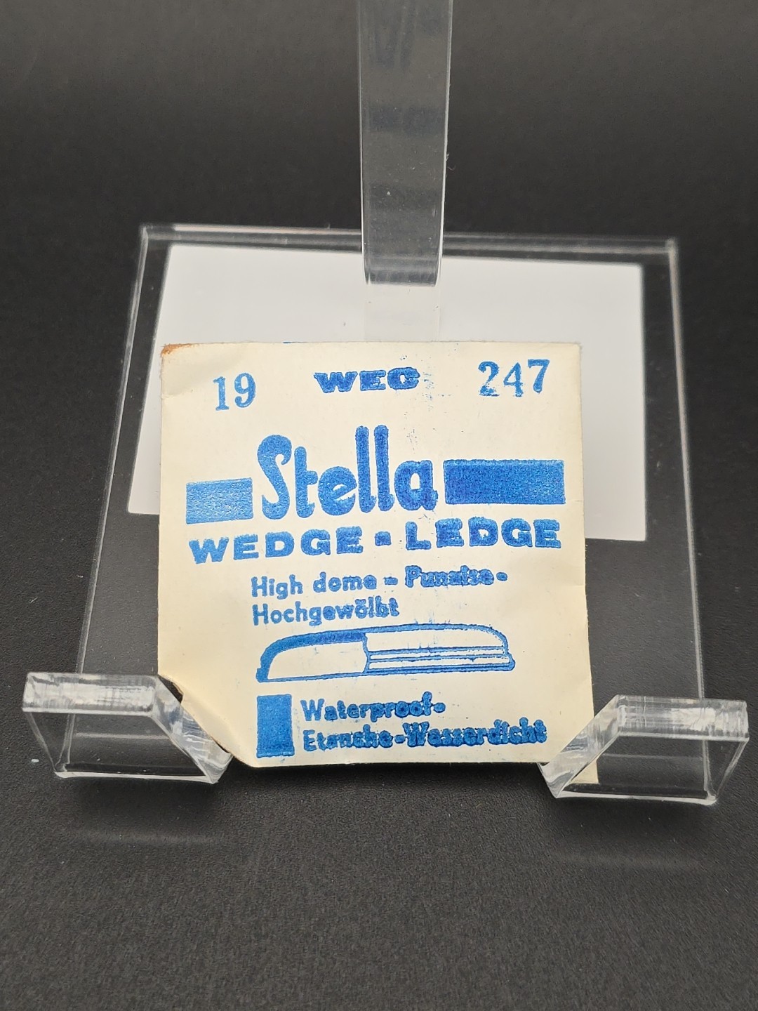 Stella Wedge Ledge Watch Crystal 19 WEC 247 High Dome