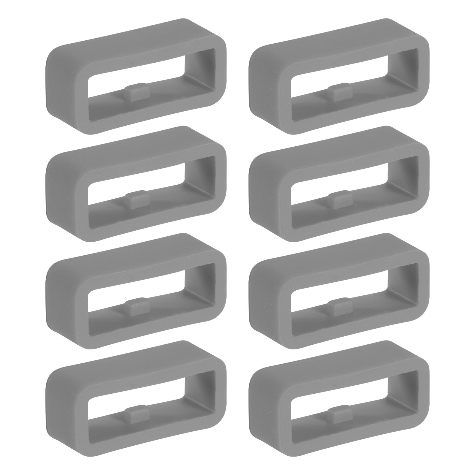 8 Pcs Watch Band Holder Loop, 16mm Universal Watch Replacement Band, Light Gray