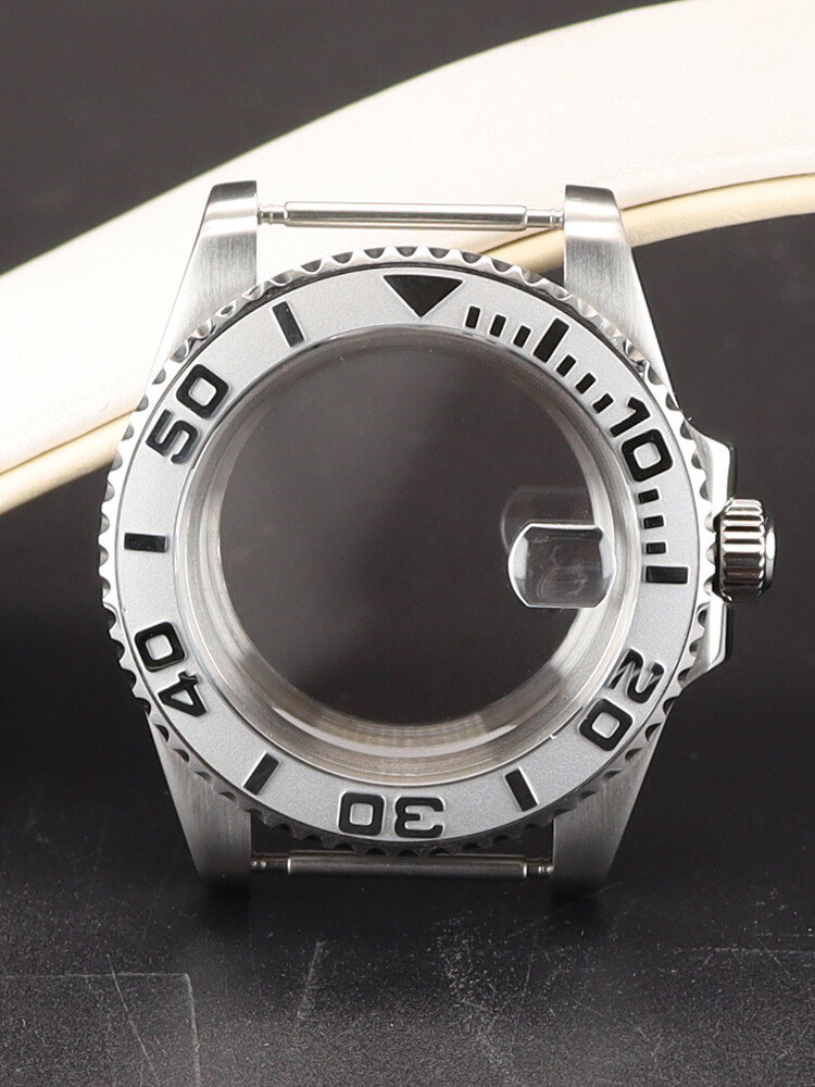 40mm Luxury Yacht Watch Case+Sapphire Glass For Seiko Nh35 Movement 28.5mm Dial