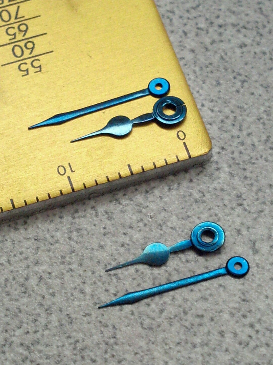2 Sets NOS Blued Spade Poker Hr/Min Hands For American Watches-65/115 6/0-8/0?