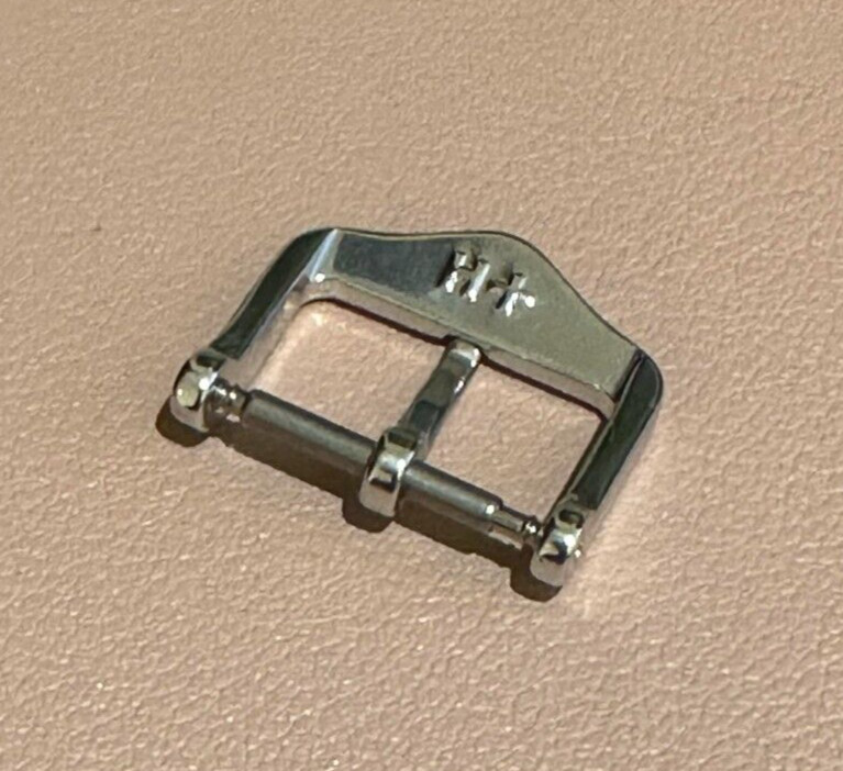 Genuine Hirsch Tradition Buckle Clasp Polished Stainless Steel 16mm BC1030-2-16