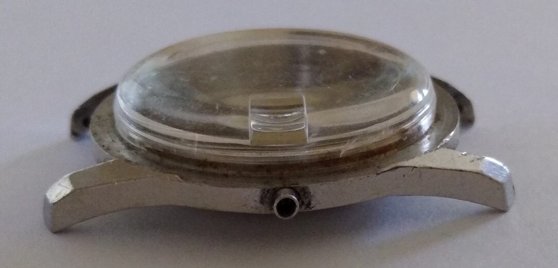 1950’s VINTAGE WYLER INCAFLEX SS CASE FOR 11.5L MOVEMENT 32.5mm