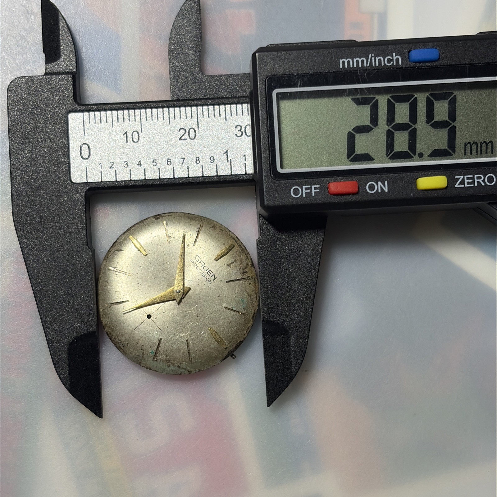 Vintage Gruen Precision 17J Swiss 510 Wrist Watch Movement Parts/Repair AS IS