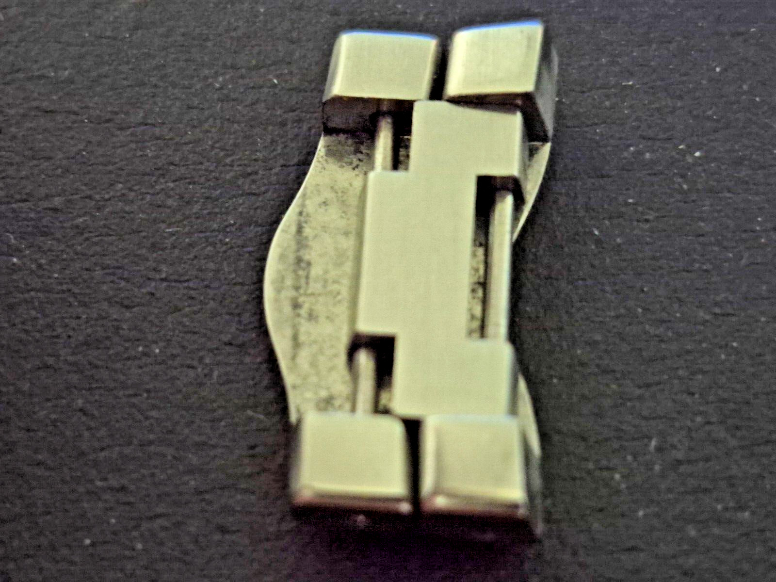 2 EBEL Classic Wave 20.5mm Extra Replacement Link Stainless Steel and Gold & Pin