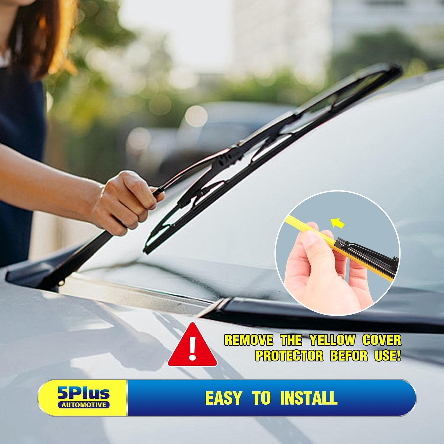 5 PLUS 22 inch Wiper Blades 2 Pack for Ford F150 F250 F350