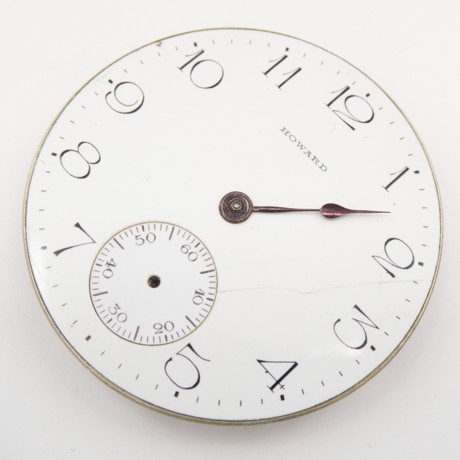 E. Howard Series 7 12-Size 19-Jewel Antique Pocket Watch Movement, Runs