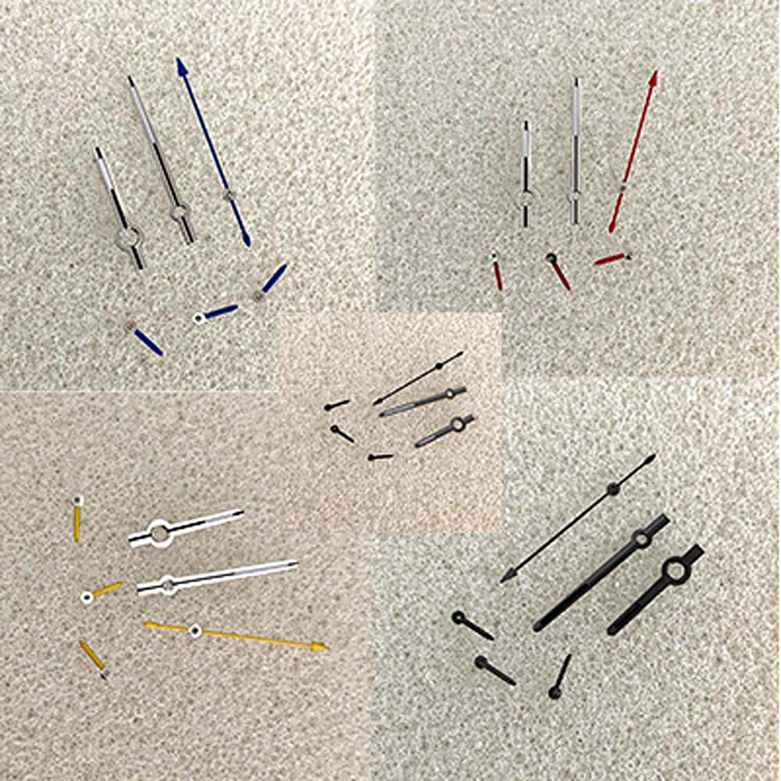 6x Green Luminous Watch Hands Watch Modification Kit for Japanese VK63 Movement
