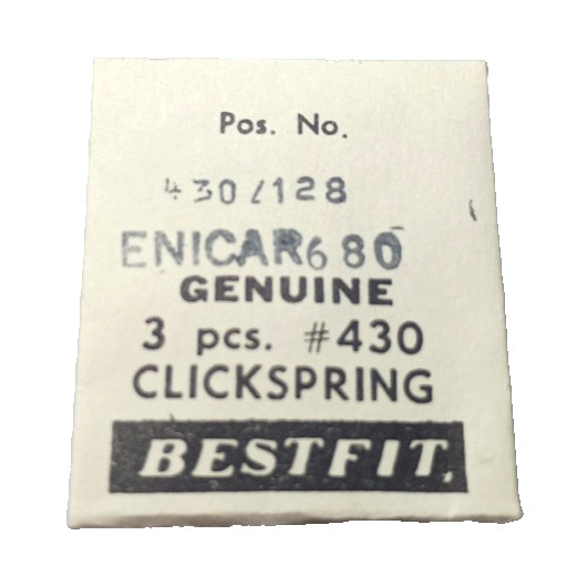 Enicar 210 672 678 1503 680 Click Spring watch part #430/128 (3-pack)