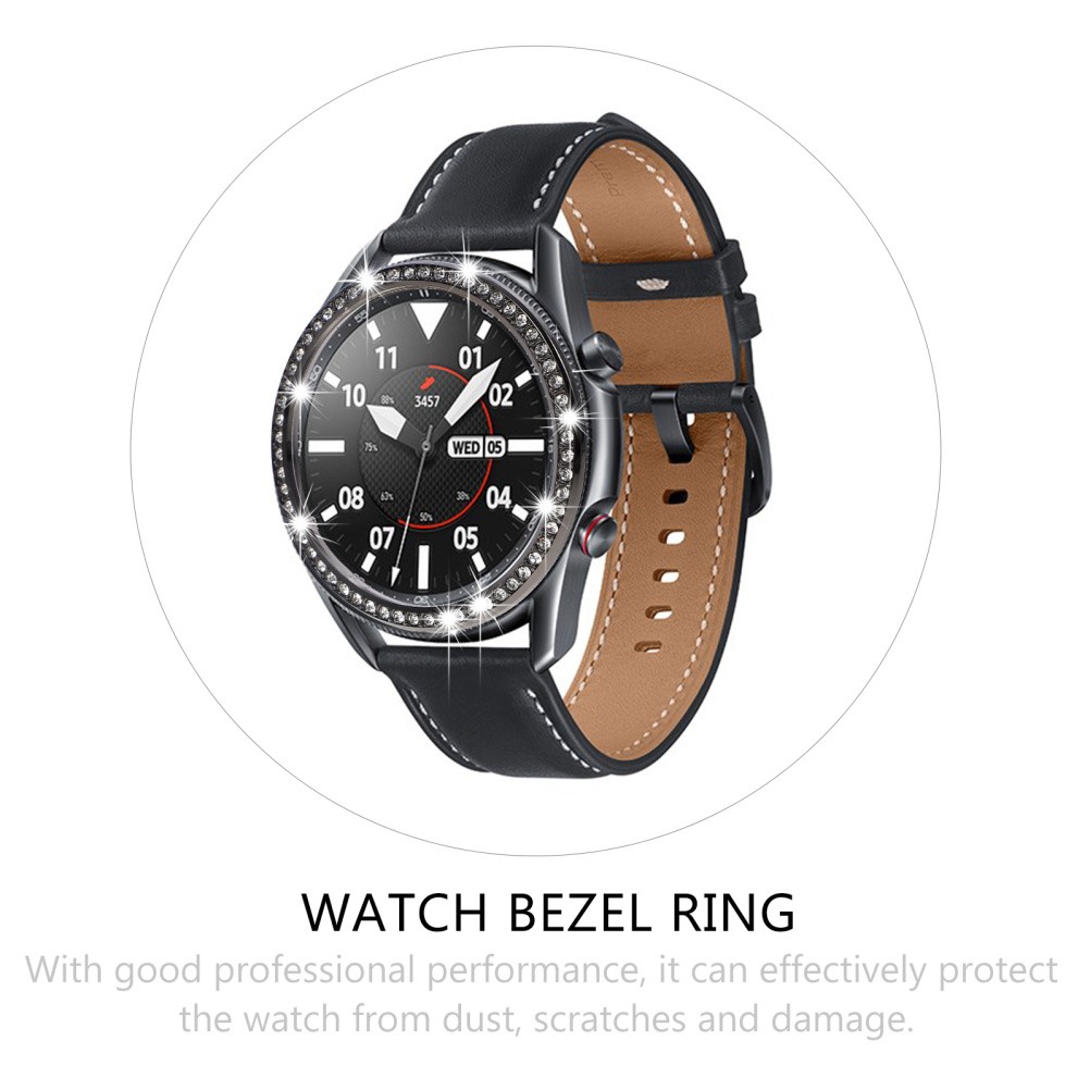 1Set Lightweight Black Watch Bezel Ring Alloy Durable Fashion Watch Accessory
